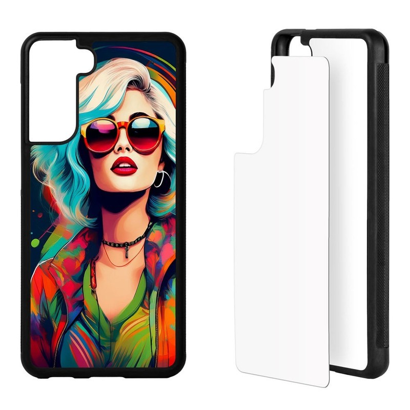 5 Pcs Sublimation Phone Case for Galaxy S21 Blank Heat Press TPU Rubber Cover