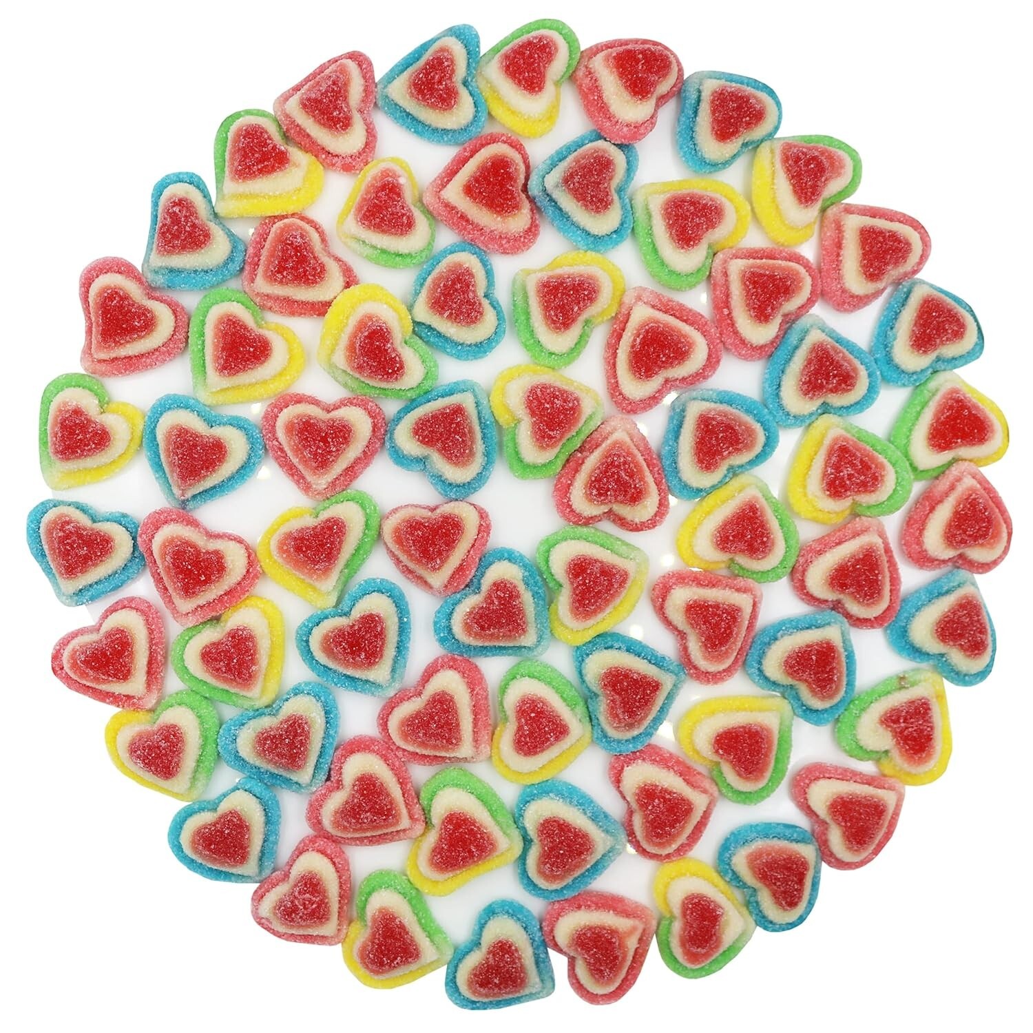 FirstChoiceCandy Sour Valentine mix gummy (Bear , Triple layer Hearts & Lips) gallery
