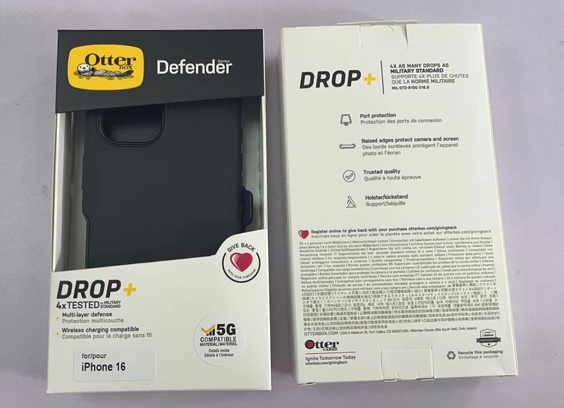New OtterBox Defender Series Case with Holster Case For iPhone 16 Black gallery