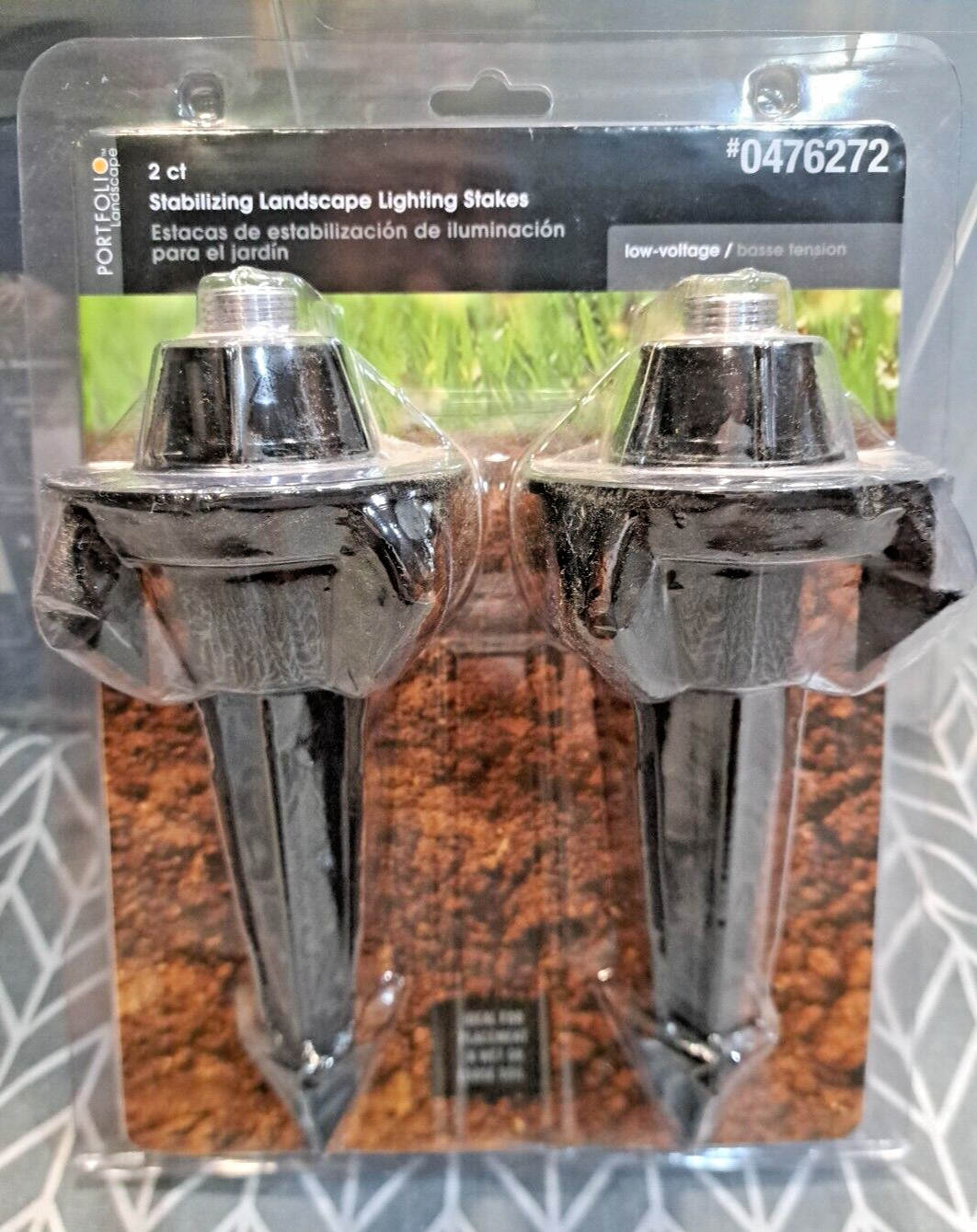 Portfolio 2-Count Landscape Lighting Stakes gallery