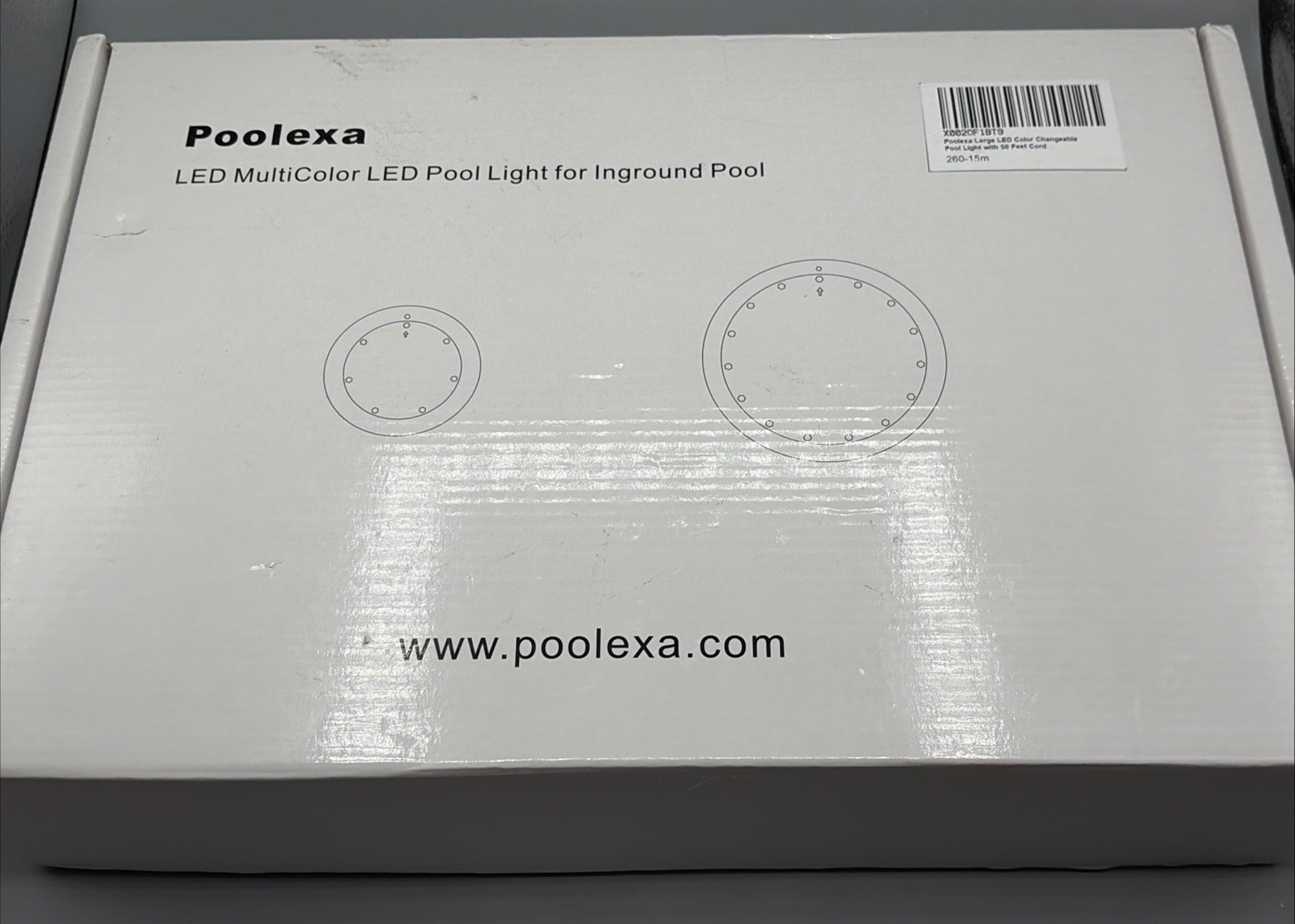 Poolexa 10 Inch Large LED Multicolor Inground Pool Light W/ Controller SS1050X gallery