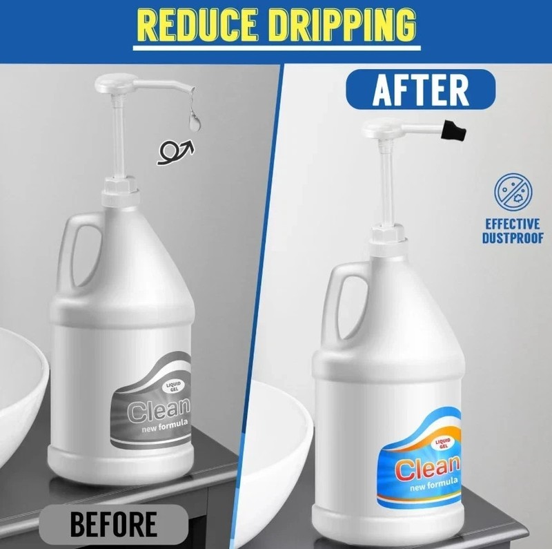 2 Pack 5 Gallon Pump Dispenser 1oz Pump for Large Gallon Bucket with 50cm Extend gallery