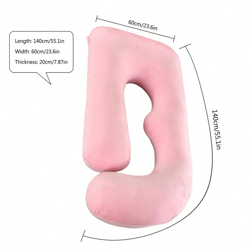 Pregnancy Pillow Full Body Maternity Support Cushion Detachable Cover Adult gallery