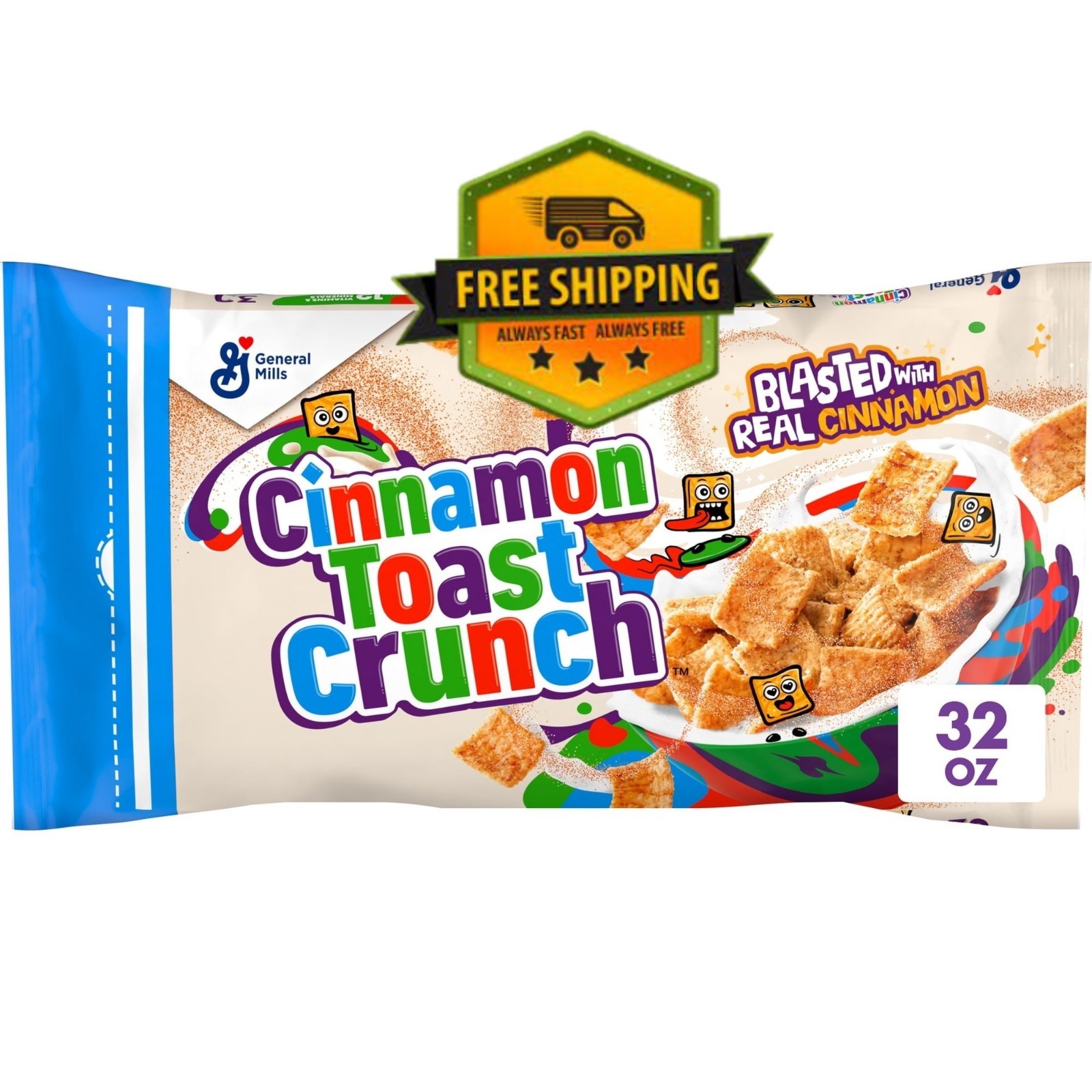 Cinnamon Toast Crunch Crispy Cinnamon Cereal, 32 oz gallery