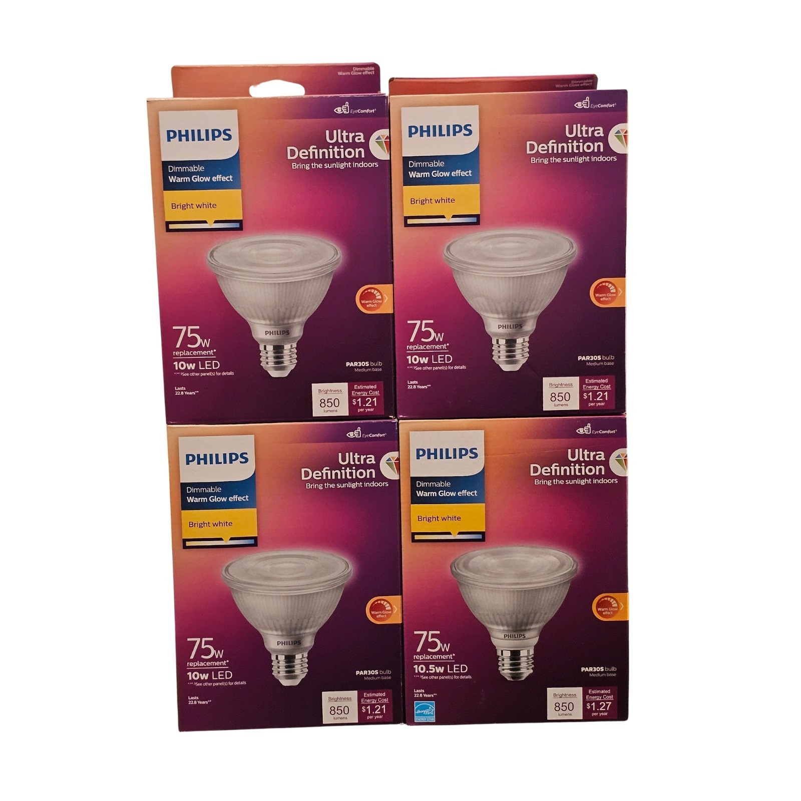 75-Watt Par30S Ultra-Definition High Output E26 LED Light Bulb Bright (LOT OF 4) gallery