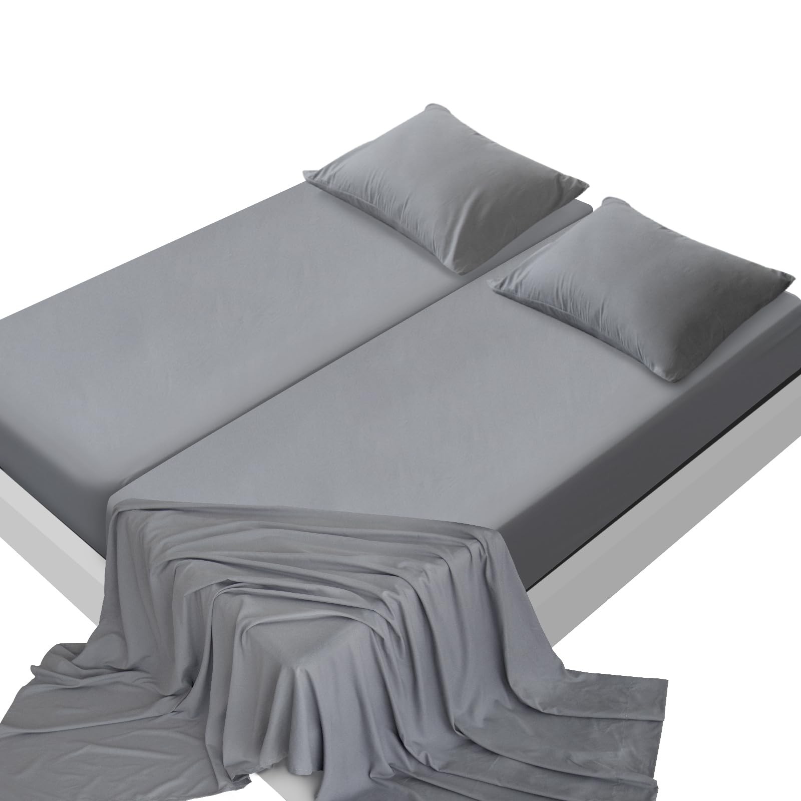 Split King Sheets Sets for Adjustable Bed, 5 Piece Bed Sheets Set Deep Pocket... gallery