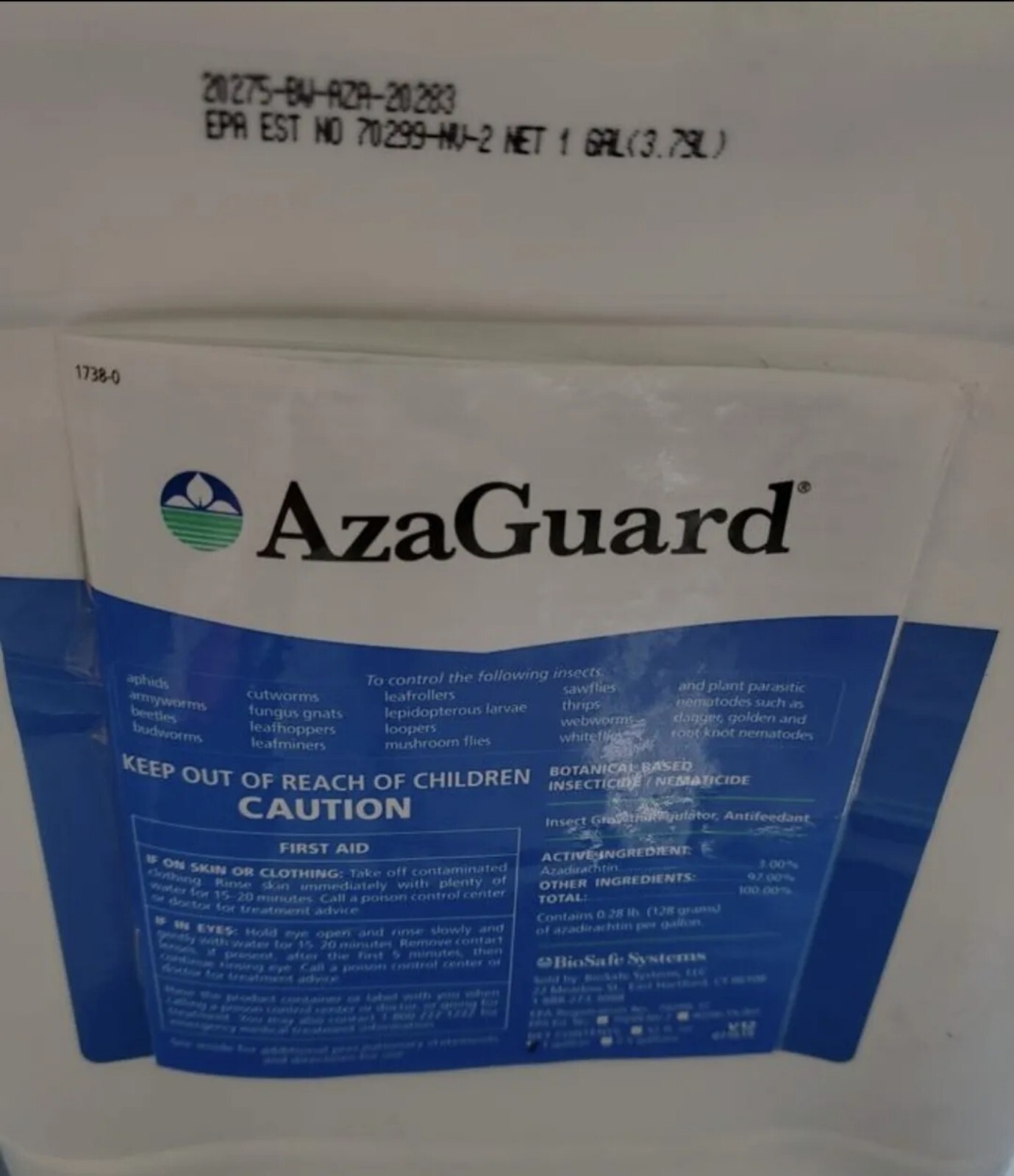 AzaGuard Insecticide Nematicide - 1 Gallon BRAND NEW gallery