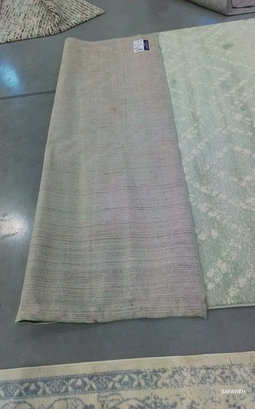 GREEN / IVORY 8'-0" x 10'-0" Back Stain Rug, Reduced Price 1172802407 ADR131Y-8 gallery