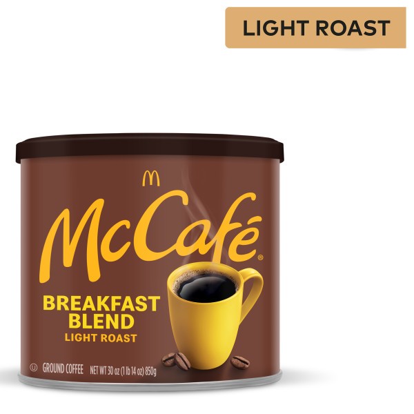 McCafe Breakfast Blend, Ground Coffee, Light Roast, 30oz. Canned gallery
