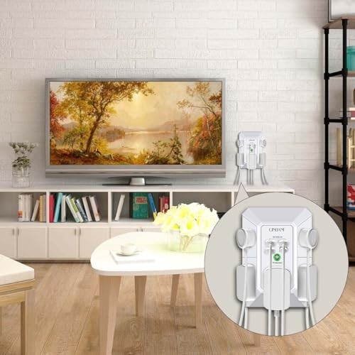 5 Outlet Extender Surge Protector Multi Plug Wall Adapter USB Charger Ports with gallery