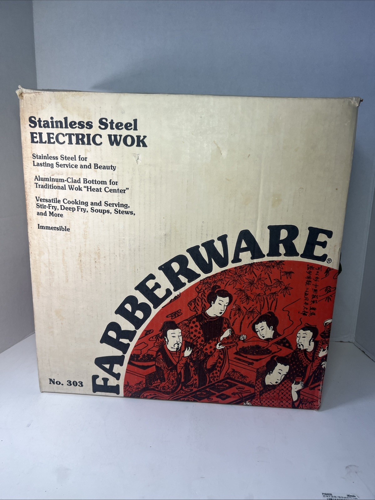 VTG Farberware 303A Stainless Steel Electric Wok, Aluminum Clad Bottom - READ gallery