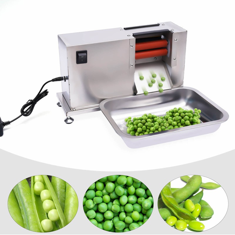 20W Electric Pea Sheller Semi-automatic Bean Pea Sheller Peeling Machine 22 lbs gallery