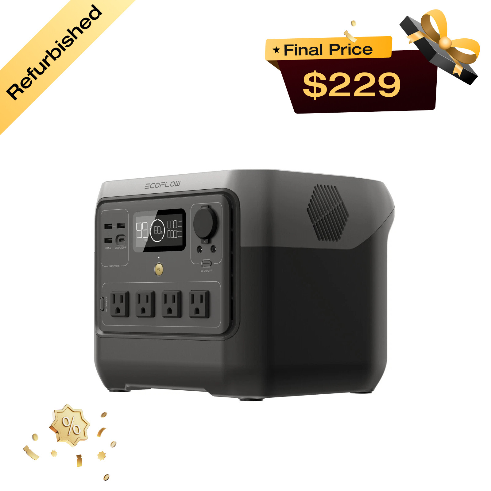 EcoFlow RIVER 2 Pro 768Wh Portable Power Station LFP Certified Refurbished gallery