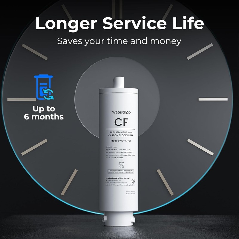 Waterdrop WD-A1-CF Filter,Replacement for WD-A1 Reverse Osmosis water Dispenser gallery