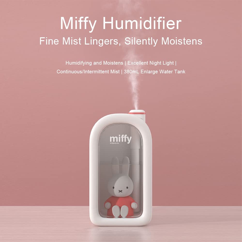 Mipow Miffy Cool Mist Humidifier 380ml Ultrasonic Mini Night Light Blue gallery