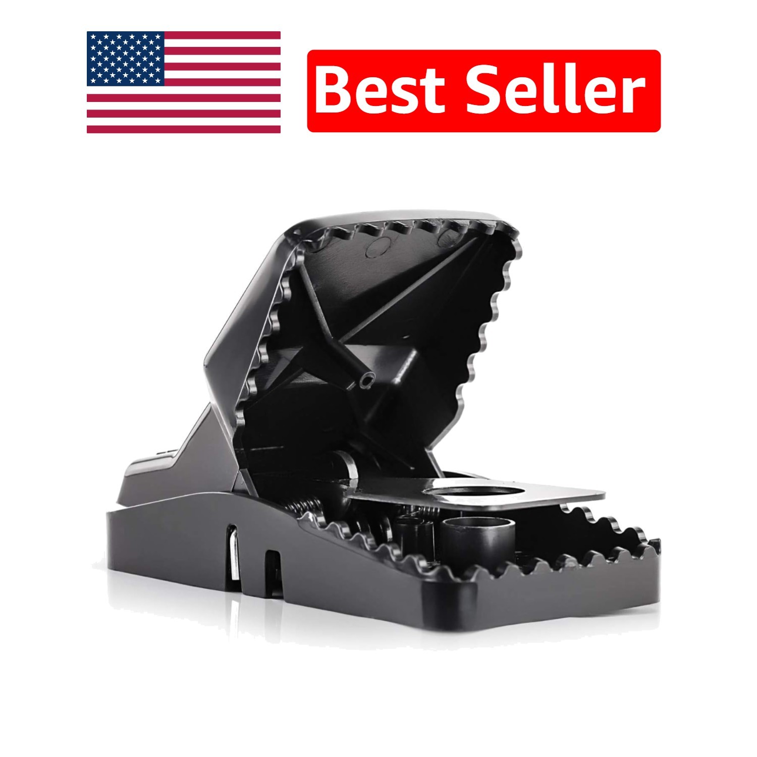 4 Pack Large Rat Traps - Instantly Kills with Powerful Steel Springs, No Poisons gallery