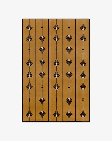 Nordic Knots Grace Flora Amber Wool Rug Hand-Tufted Modern Area Carpet gallery