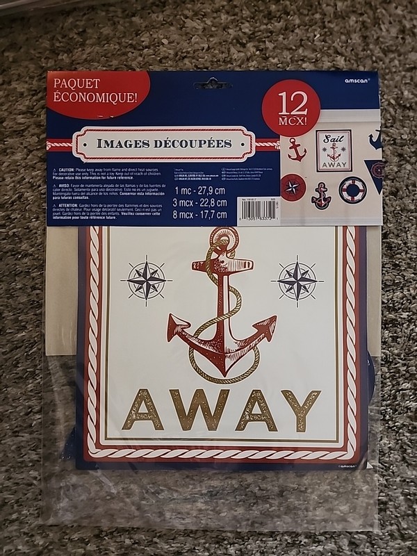 Amscan Nautical Cutouts 12pc Value Pack Party Celebration Various Prints & Sizes gallery
