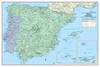 Spain and Portugal Wall Map Poster - 36"Wx24"H gallery