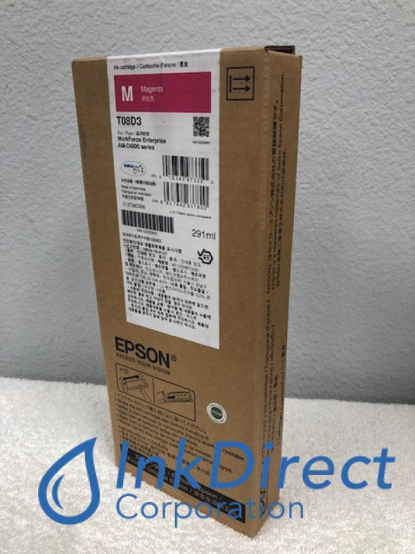 Genuine Epson T08D320 T08D3 Ink Jet Cartridge Magenta WorkForce AM-C4000 gallery