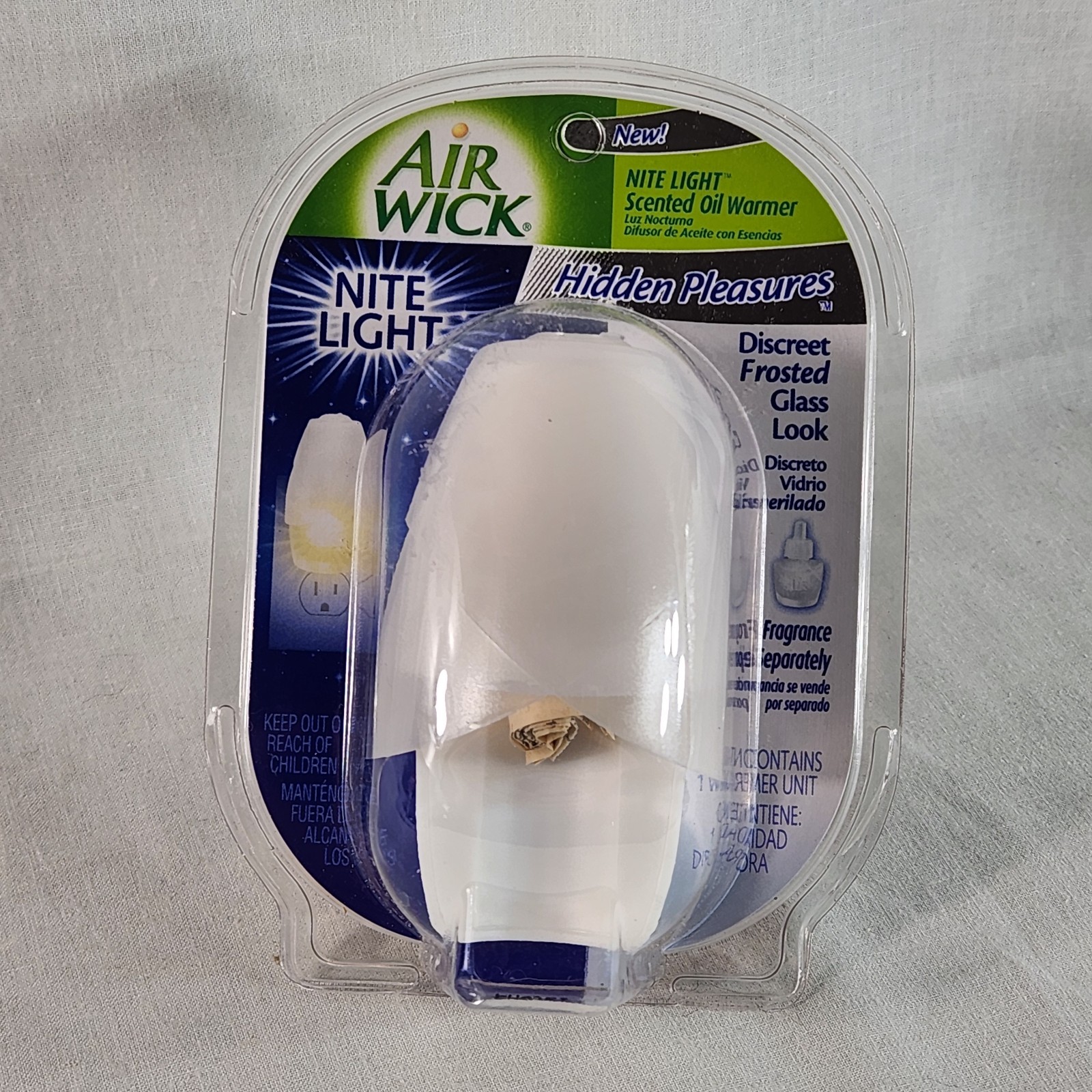 Air Wick Nite Light “Hidden Pleasures” Scented Oil Warmer NEW Old Stock FastShip gallery