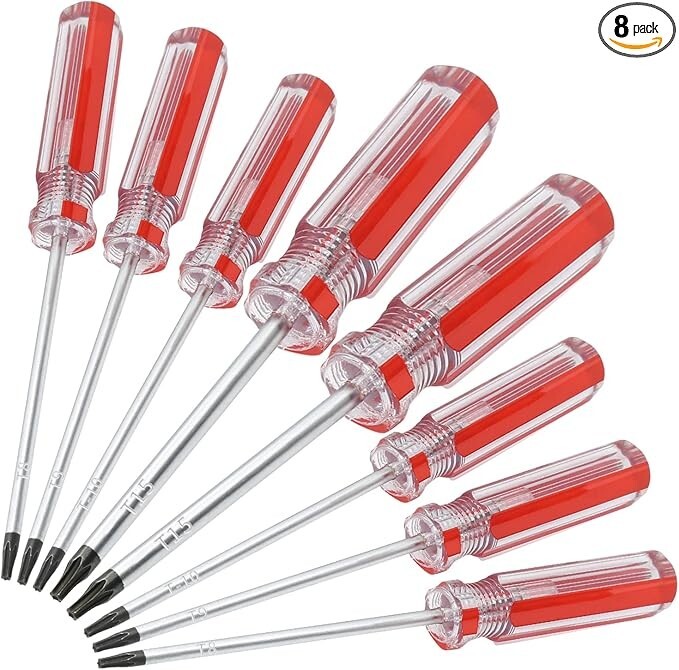 8PCS Magnetic Torx Screwdriver Set - T8 T9 T10 T15, 3mm x 75mm Long gallery