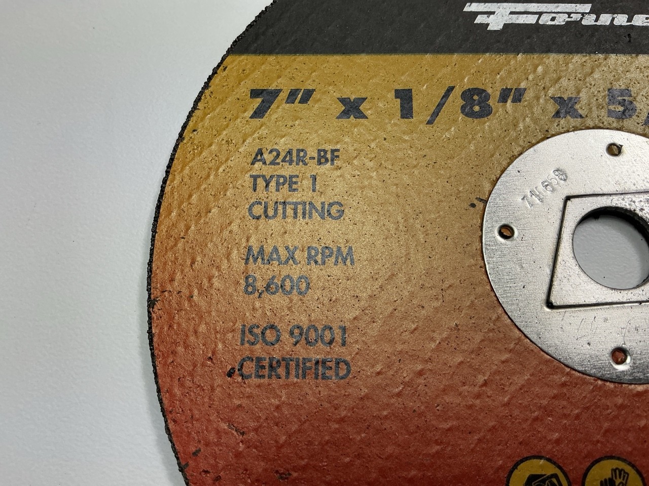 Forney 71892 Cut-Off Wheel, Metal, Type 1 (Flat), 7 In X 1/8 In X 5/8 In gallery