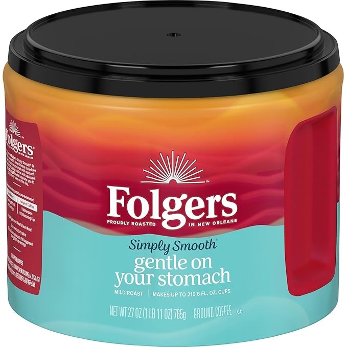 Folgers Simply Smooth Ground Coffee, Mild Roast, 27 Oz. Canister gallery