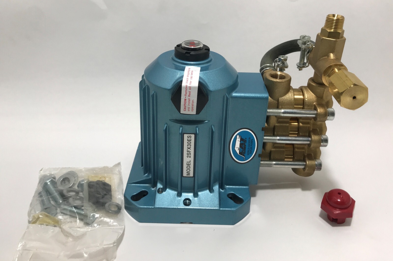 CAT 2SFX30ES PLUNGER PRESSURE PUMP 3 GPM 1500 PSI 3450 RPM 3/8" ELECTRIC SHAFT gallery