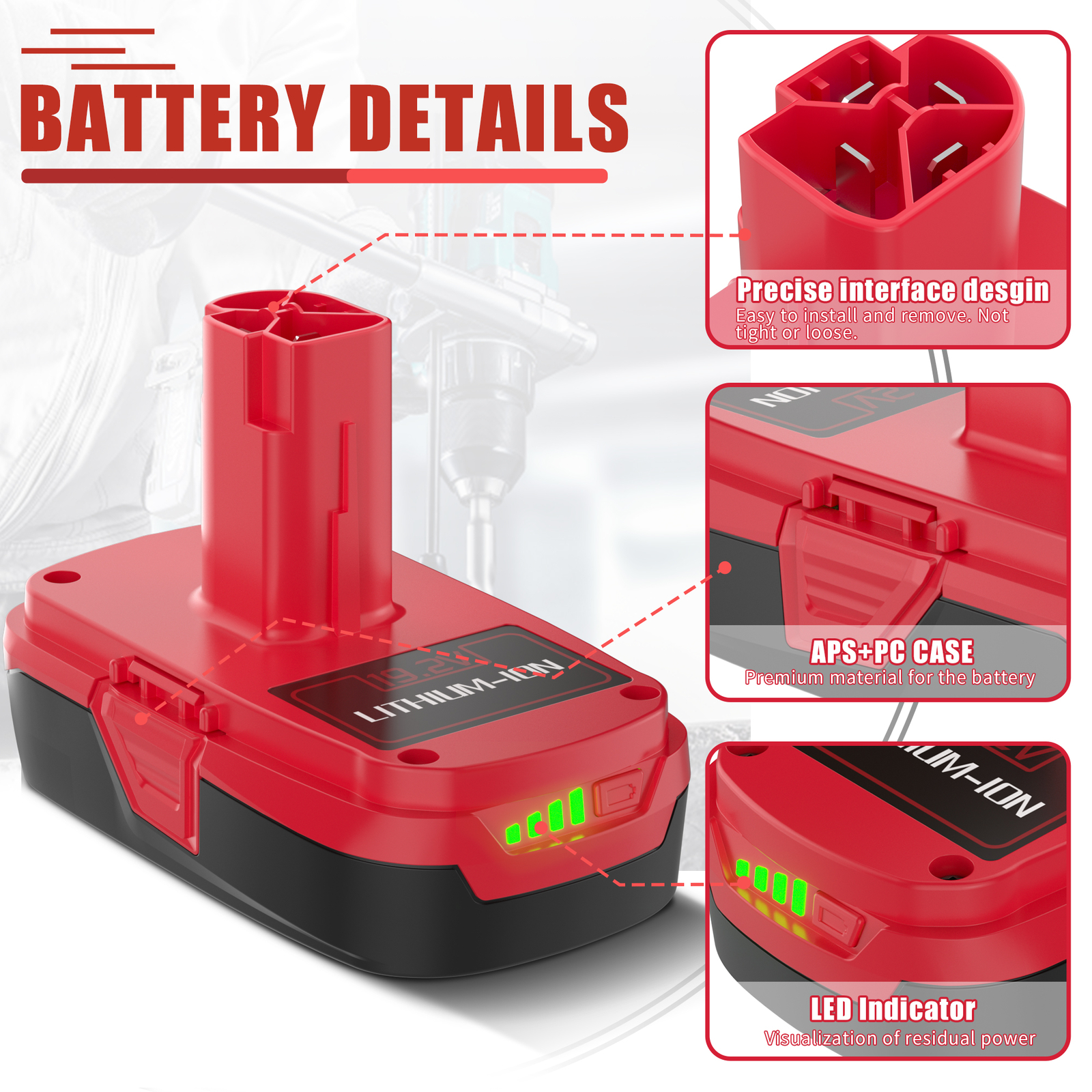 PACK 19.2 Volt For Craftsman C3 DieHard Lithium ion Battery/Charger 315.115410 gallery