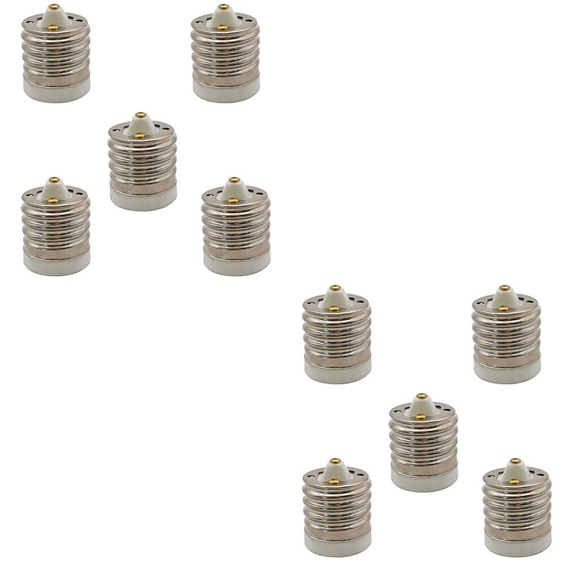 US 5-10 Pack Light Bulb Socket Adapter Mogul Base E39 to Medium E26 Screw Reduce gallery