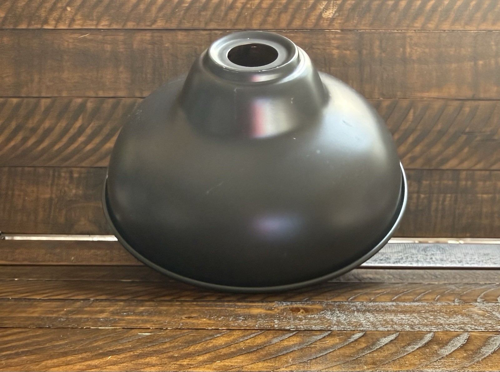 Rejuvenation 12” Carson Metal Dome Matte Black & Polished Copper Core OB Read! gallery