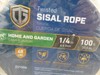 True Value Twisted Sisal Rope 1/4 in x 100 ft (6.4mm x 30.5m) Natural Fiber R3 gallery