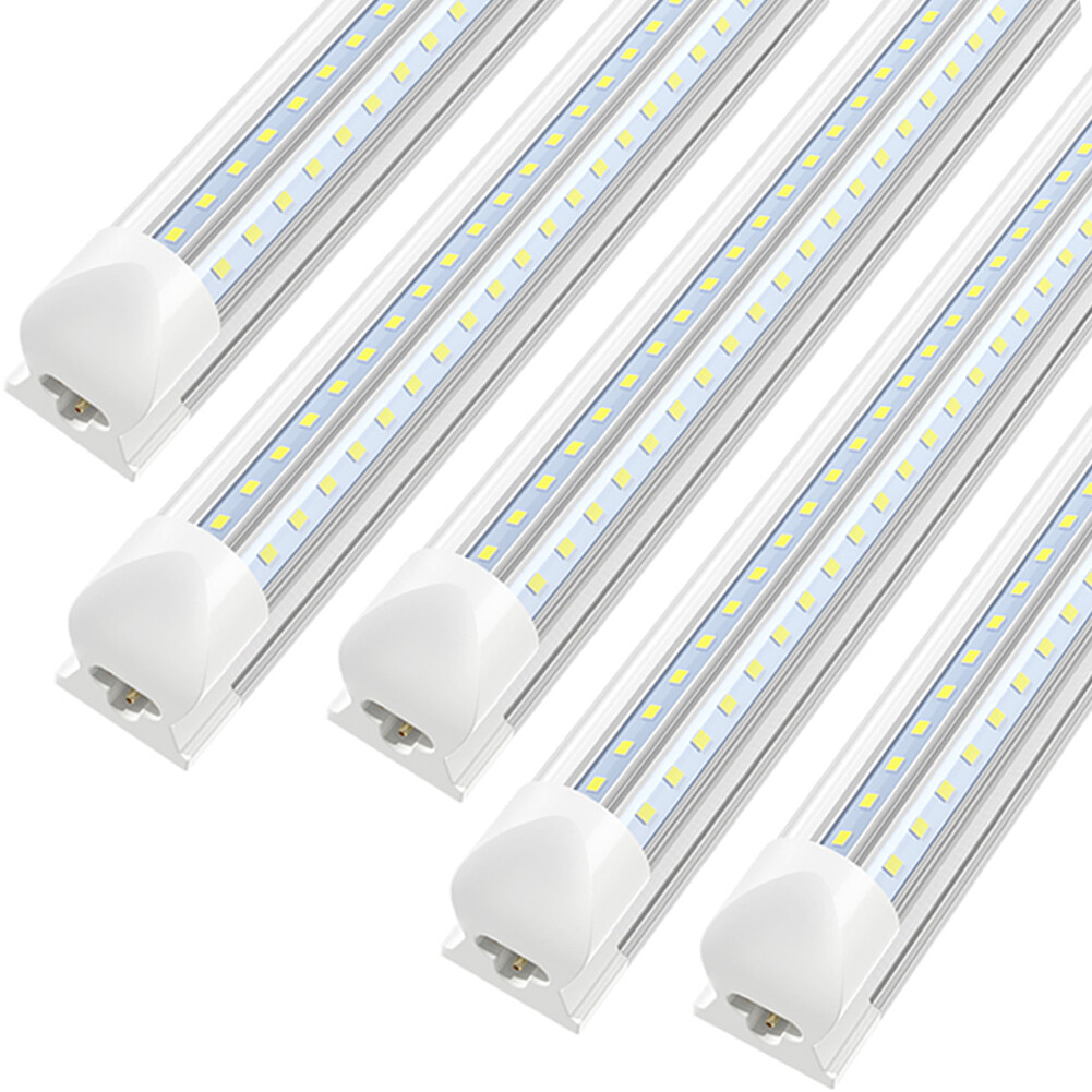 4FT 5FT 6FT 8FT T8 LED Tube Light Bulbs 6500K Integrated LED Shop Light Fixtures gallery