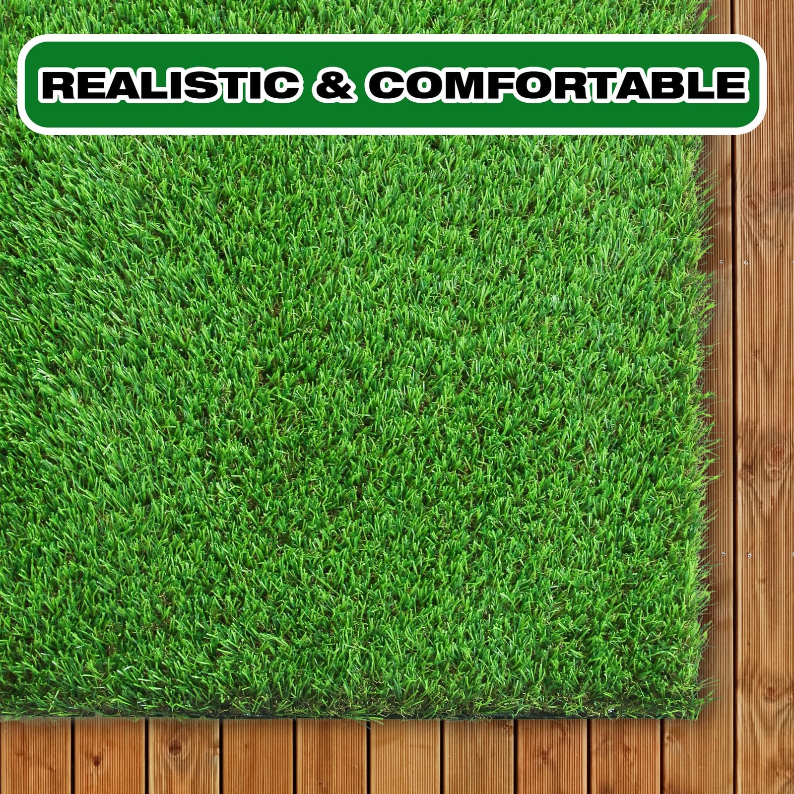2FTX6FT Artificial Grass Runner Rug - Thick Outdoor Realistic Pets Friendly gallery