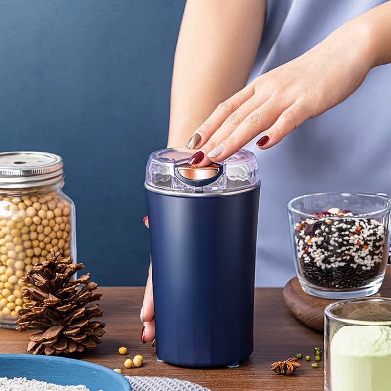 Spice Grinder One-touch Push-Button Stainless Steel Grind gallery