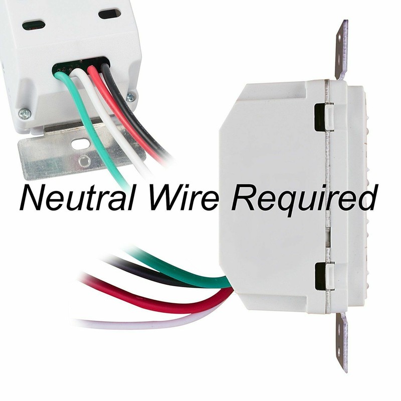 BN-LINK Countdown Digital in-Wall Timer Switch W/ Push Button 5-10-20-30-45-60m gallery