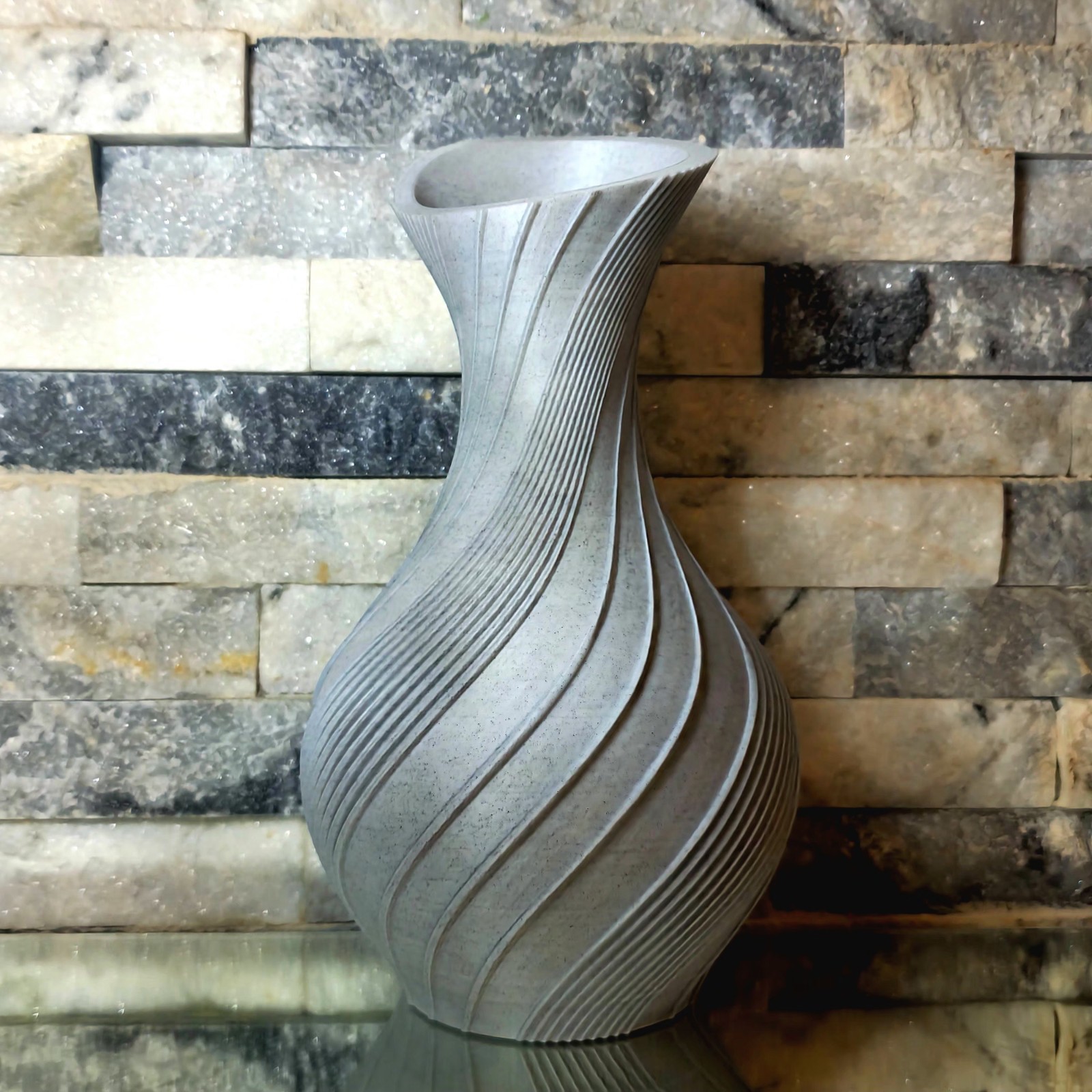 Modern Spiral Vase | 3D Printed gallery
