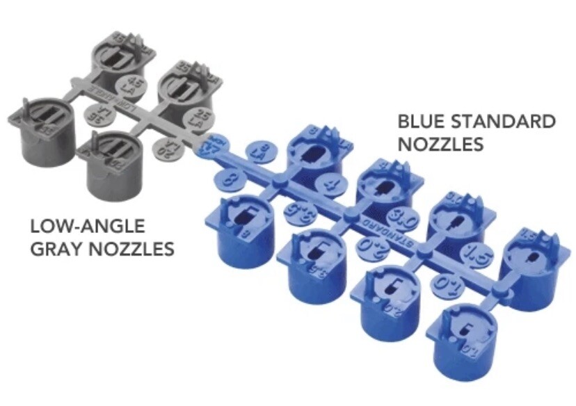 5 Pack Hunter Nozzle Rack PGP Ultra I20 Ultra Blue Pack Low Angle Standard OEM gallery