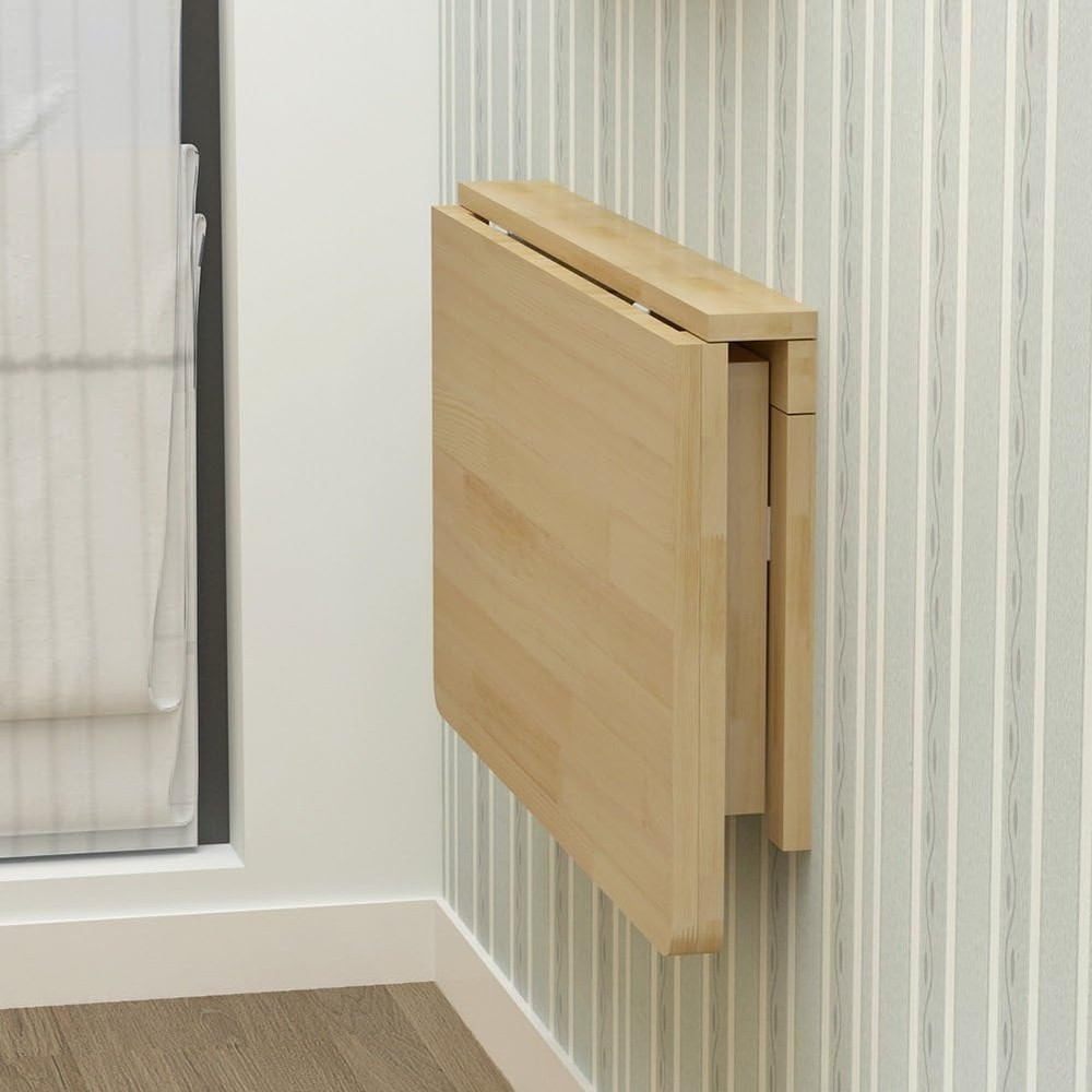 Space-Saving Wall Mounted Folding Table for Kids, Kitchen, and Study