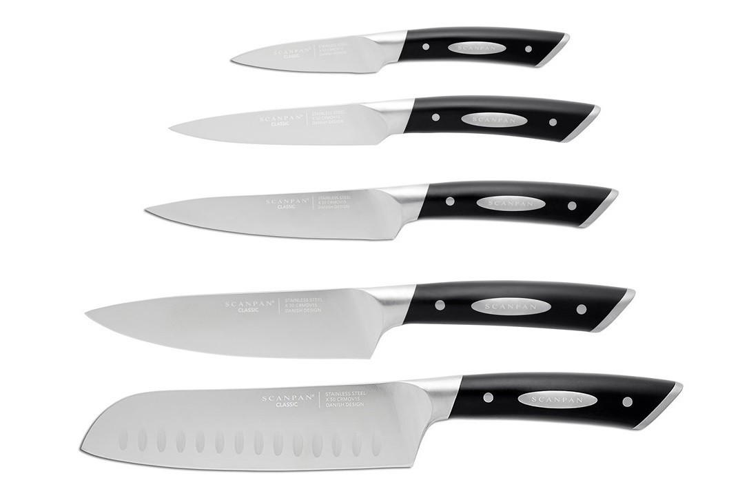 Premium Kitchen Knives With Sharp Blades Comfy Grip Scanpan Classic Collection gallery