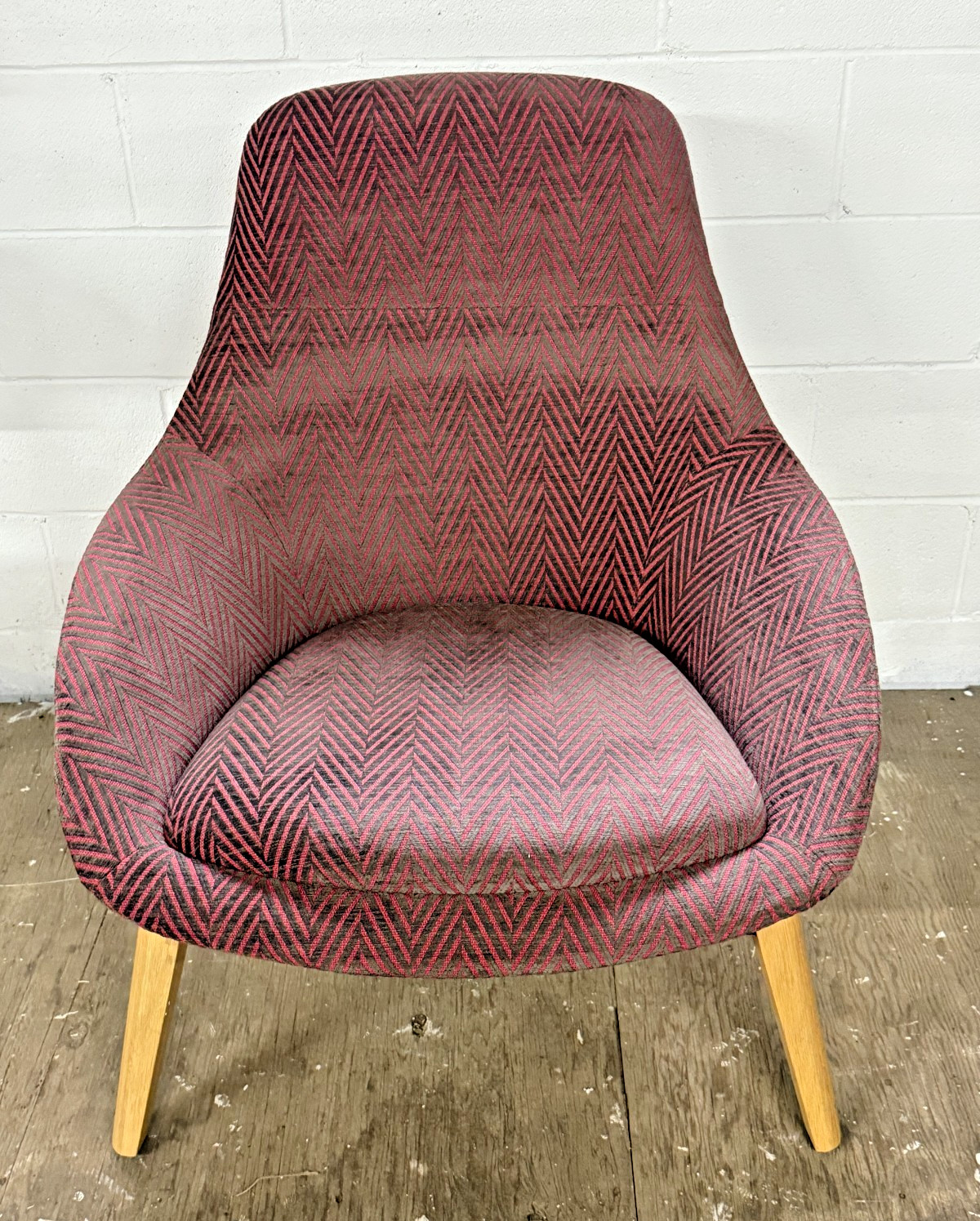 NaughtOne "Always" Lounge Chair for Herman Miller: Luxe Fabric + Wood Base gallery
