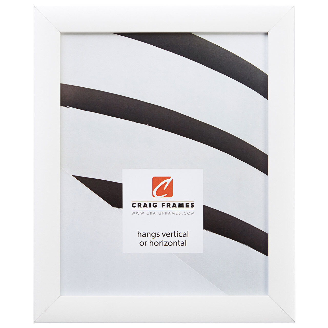 Craig Frames Contemporary, 20x24 1 Inch Wide Modern White Picture Frame gallery