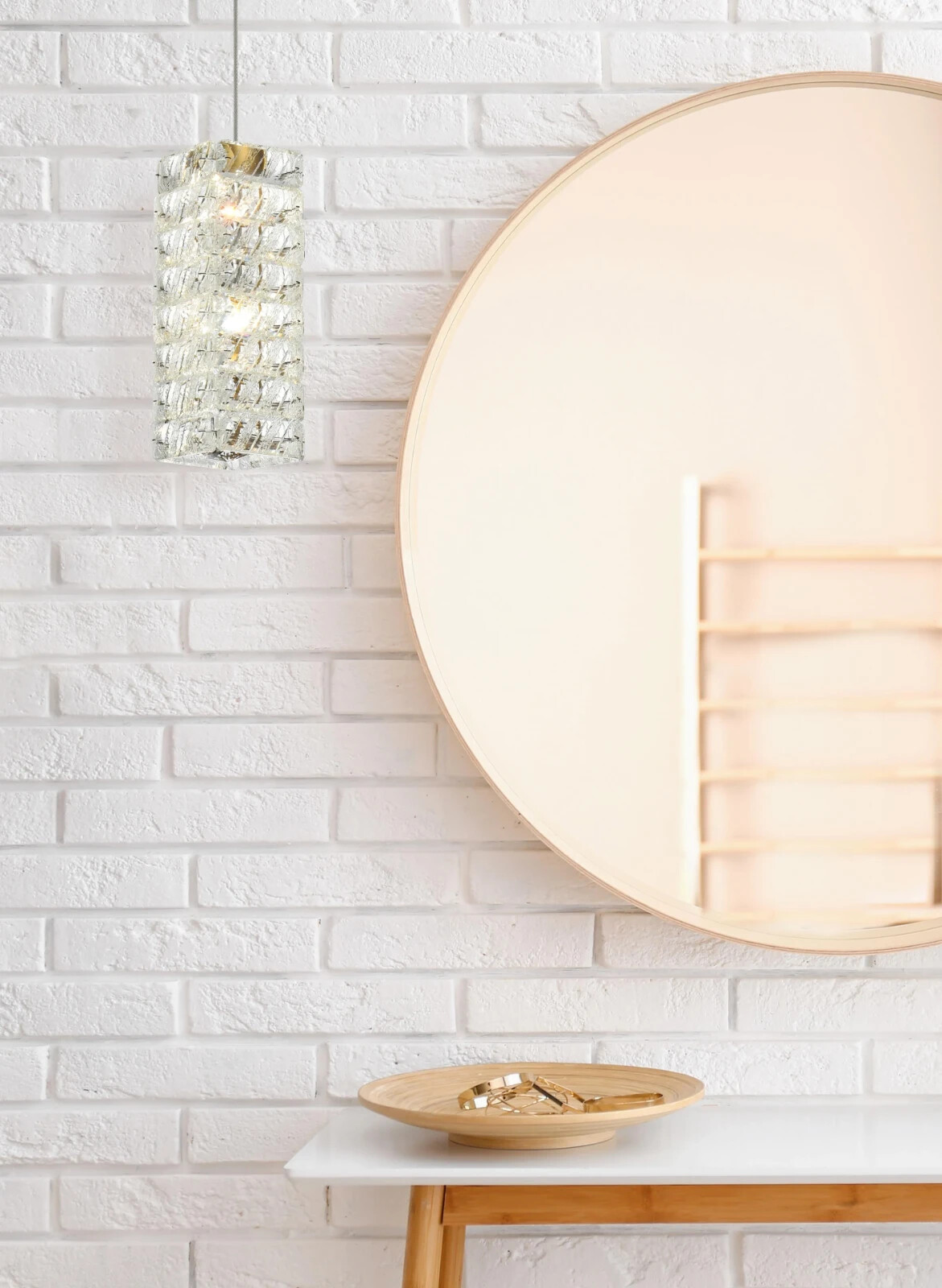 Crystal Chandelier Pendant Light Fixture Satin Gold Dining Room Kitchen Island gallery