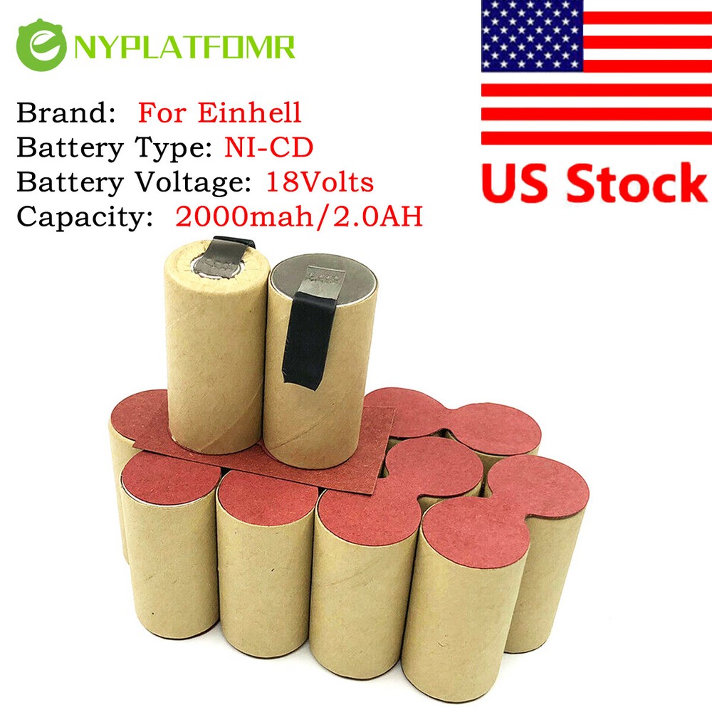 SOLDERING REQUIRED for Einhell 18V Battery CD AccuPack 18 Pro MBR180 PAS18 01015