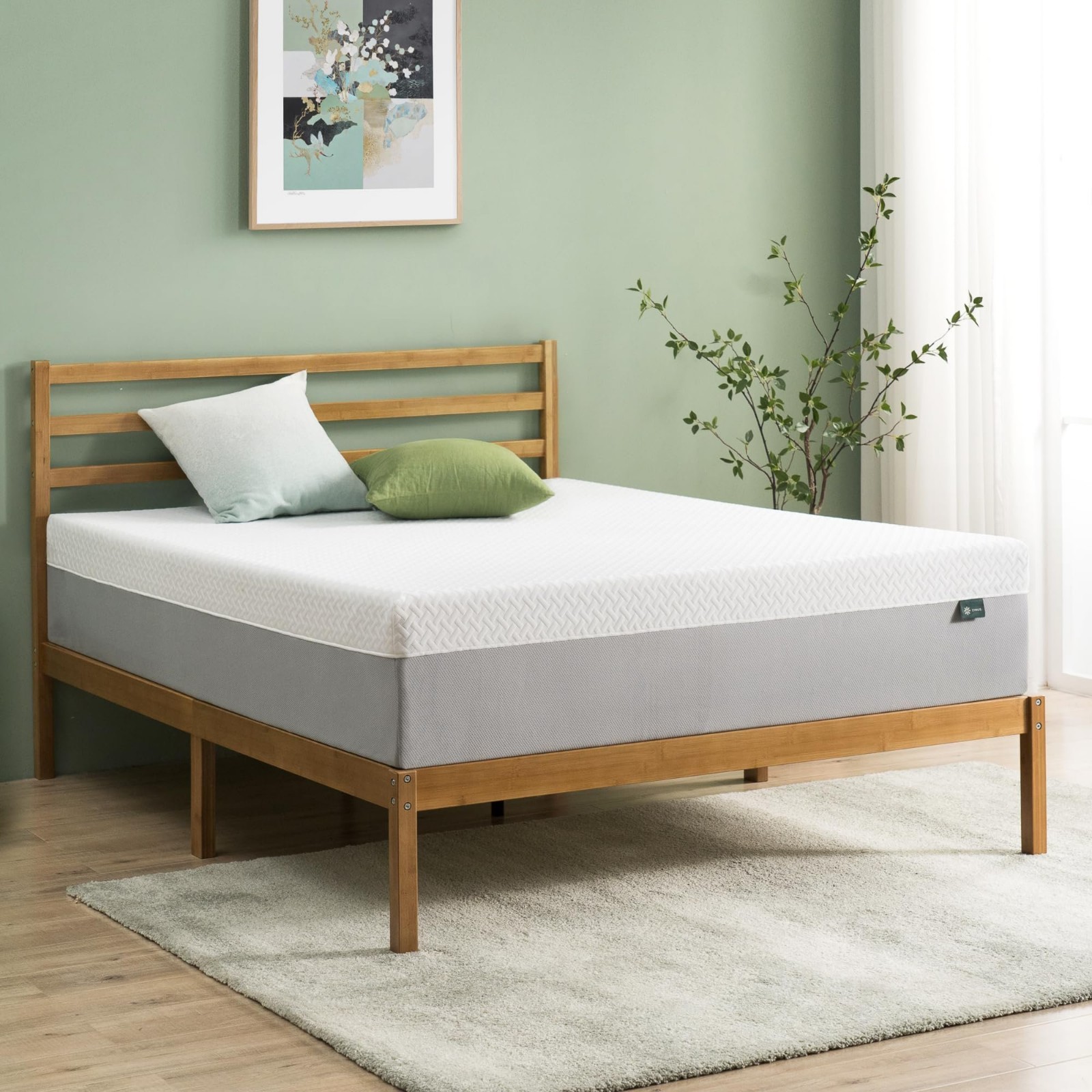 Zinus Queen 12 Inch Green Tea Essential Memory Foam Mattress New Model gallery