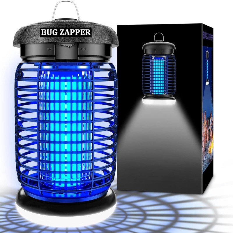 Durable Electric Bug Zapper Indoors & Outdoors - Wide Coverage 1500 sq ft gallery