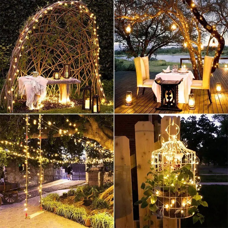 LED Solar String Light Lights Waterproof Copper Wire Fairy Outdoor Garden Party gallery