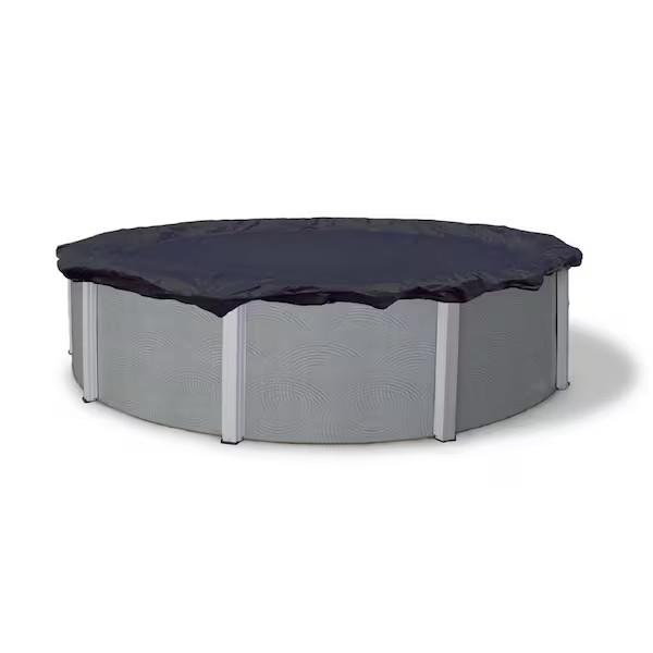 Above Ground Pool Cover Winter 15 Ft Round Blue Swimming Autumn Thick Heavy Duty gallery