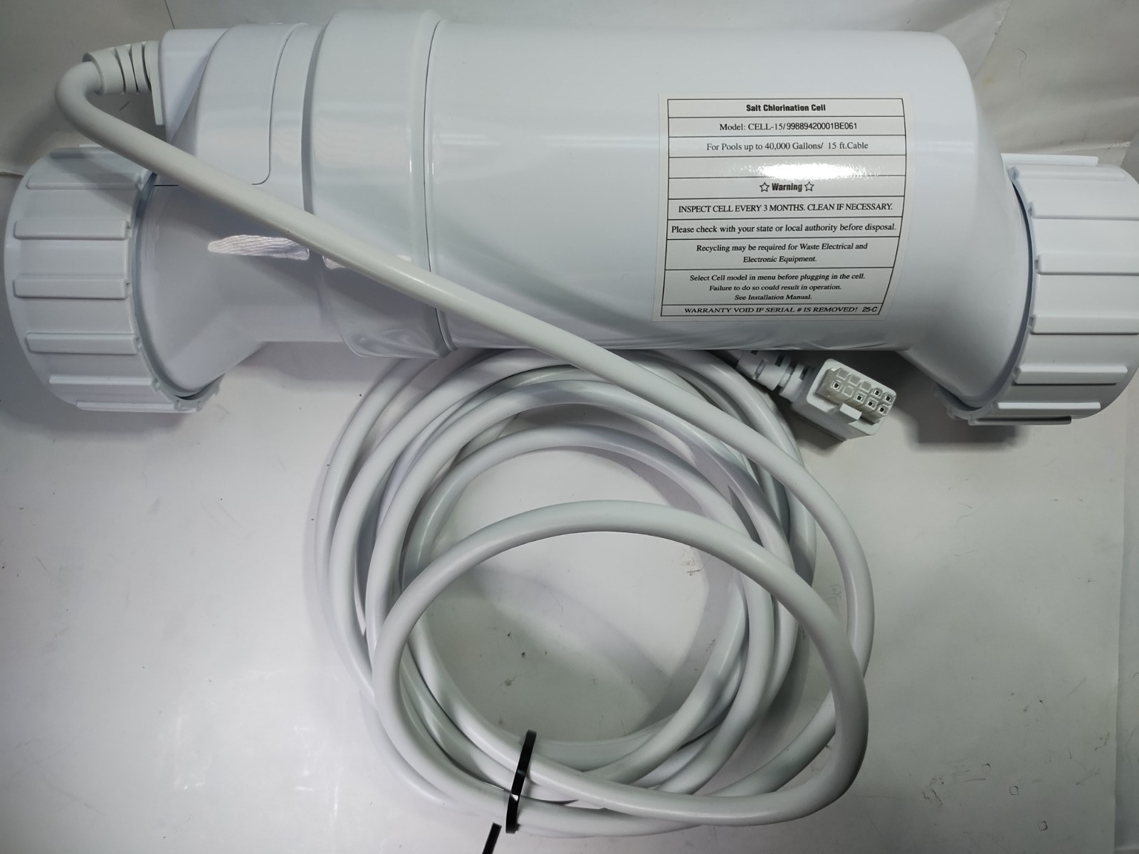 Salt Cell T-15 Replacement for Hayward Turbcell 15 - Up to 40000 Gal Pools *READ gallery